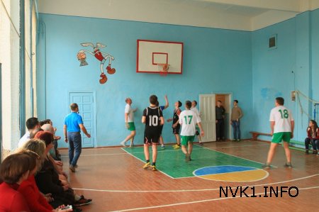 Товаристська зустріч з баскетболу між учнями та вчителями